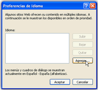 en el recuadro blanco,selecciona y haz click en el botón Quitar